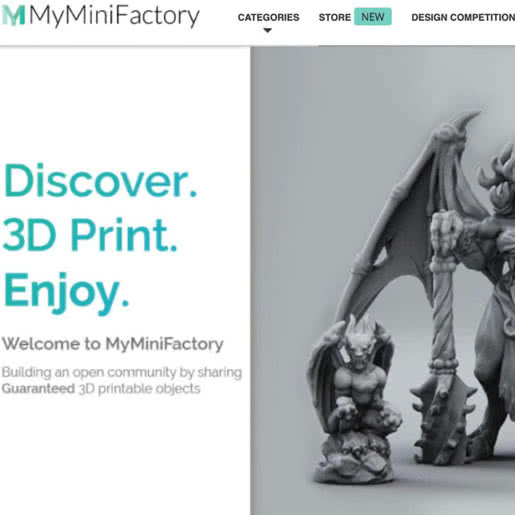 Каталог 3D моделей Myminifactory